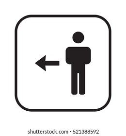People  icon,vector. Flat design.
