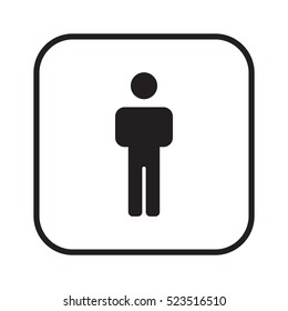 People  icon,vector. Flat design.