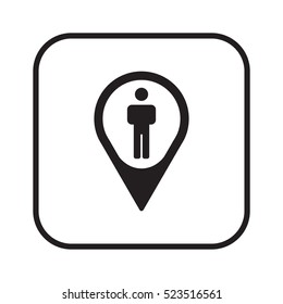 People  icon,vector. Flat design.