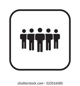 People  icon,vector. Flat design.