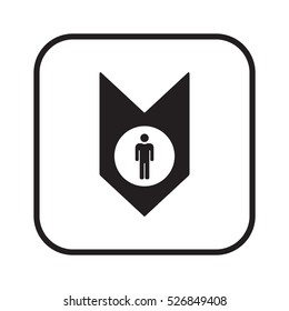 People  icon,vector. Flat design.