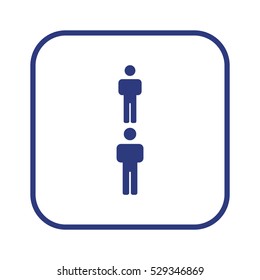 People  icon,vector. Flat design.
