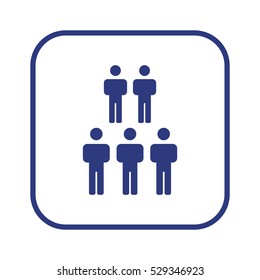 People  icon,vector. Flat design.
