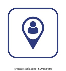 People  icon,vector. Flat design.