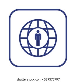 People  icon,vector. Flat design.