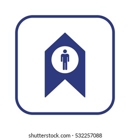 People  icon,vector. Flat design.