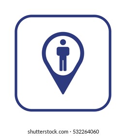 People  icon,vector. Flat design.