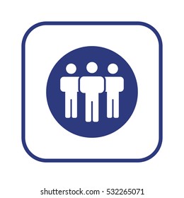 People  icon,vector. Flat design.