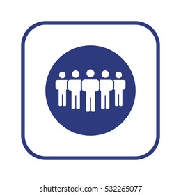 People  icon,vector. Flat design.