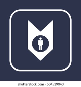 People  icon,vector. Flat design.