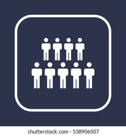 People  icon,vector. Flat design.