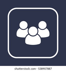 People  icon,vector. Flat design.