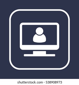 People  icon,vector. Flat design.