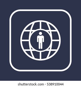 People  icon,vector. Flat design.