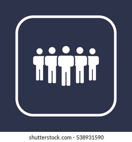 People  icon,vector. Flat design.