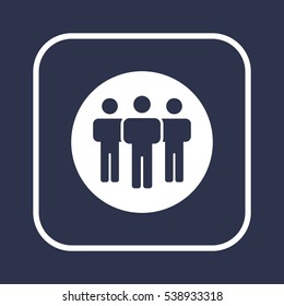 People  icon,vector. Flat design.