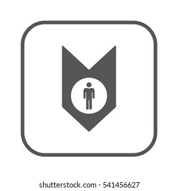 People  icon,vector. Flat design.