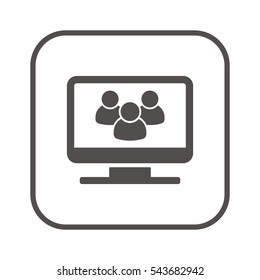 People  icon,vector. Flat design.