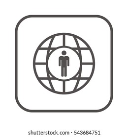 People  icon,vector. Flat design.