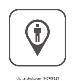 People  icon,vector. Flat design.