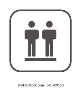 People  icon,vector. Flat design.