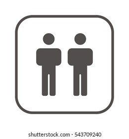 People  icon,vector. Flat design.