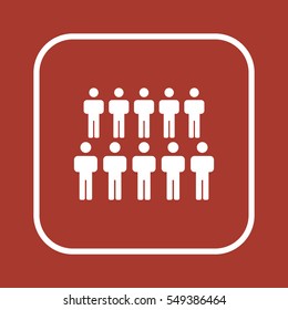 People  icon,vector. Flat design.