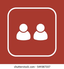People  icon,vector. Flat design.