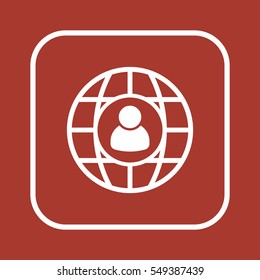 People  icon,vector. Flat design.