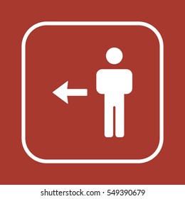 People  icon,vector. Flat design.