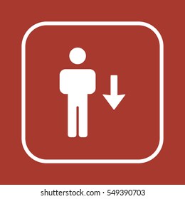 People  icon,vector. Flat design.