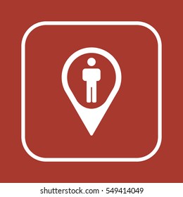 People  icon,vector. Flat design.