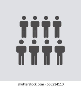 People  icon,vector. Flat design.