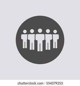 People  icon,vector. Flat design.