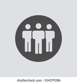 People  icon,vector. Flat design.