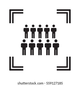 People  icon,vector. Flat design.