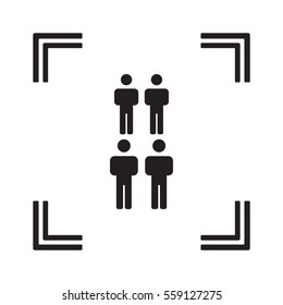People  icon,vector. Flat design.