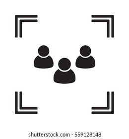 People  icon,vector. Flat design.