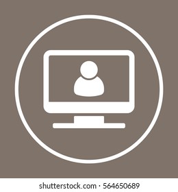People  icon,vector. Flat design.