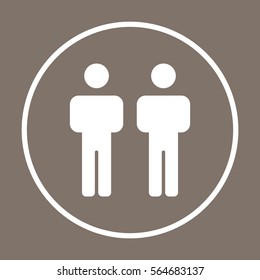 People  icon,vector. Flat design.
