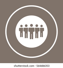People  icon,vector. Flat design.