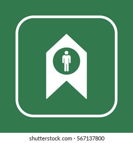 People  icon,vector. Flat design.