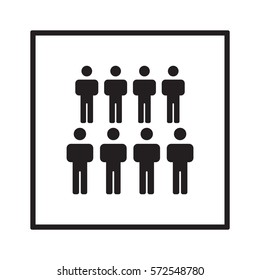 People  icon,vector. Flat design.