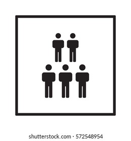 People  icon,vector. Flat design.