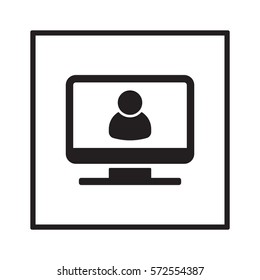 People  icon,vector. Flat design.