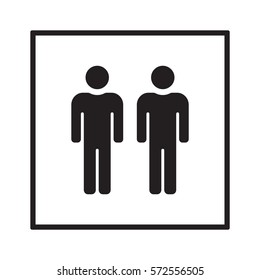 People  icon,vector. Flat design.