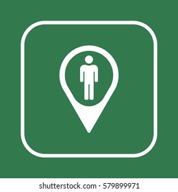 People  icon,vector. Flat design.