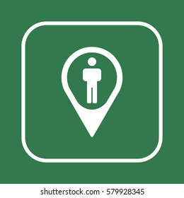 People  icon,vector. Flat design.