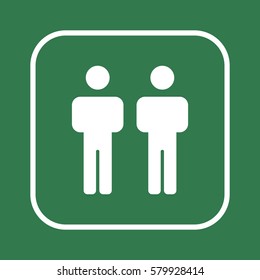 People  icon,vector. Flat design.