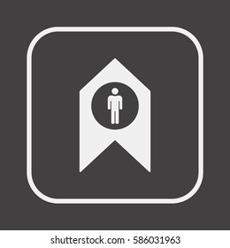 People  icon,vector. Flat design.